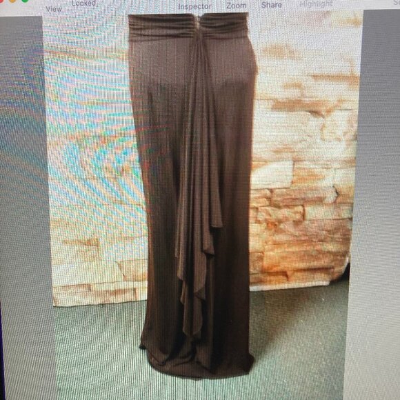 Rimini Elegant Dark Brown Maxi Dress Women Size 8 - Picture 15 of 16